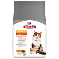 Hill´s Science Plan Feline Adult 1-6 Urinary & Hairball Control - 3 kg en oferta
