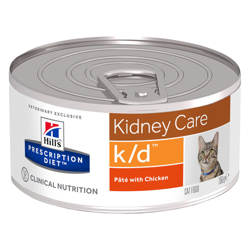 Hill's Prescription Diet k/d Kidney Care umido per gatti - lattine - 6 x 156 g características