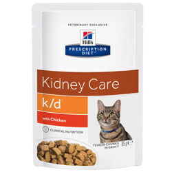Hill's Prescription Diet k/d Kidney Care umido per gatti - buste - Set %: 48 x 85 g (Salmone) en oferta
