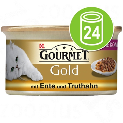Gourmet Gold Doppio Piacere 24 x 85 g - Anatra e Tacchino