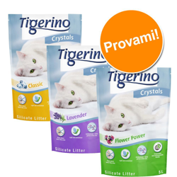 Set Prova! 6 x 5 l Lettiere Tigerino Crystals - Lavanda en oferta