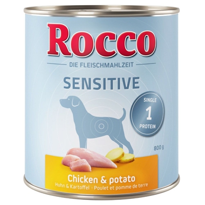 Rocco Sensitive 6 x 800 g - Pollo con Patate