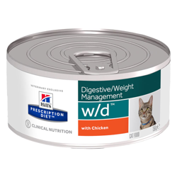 Hill's Prescription Diet w/d Digestive/Weight Management umido per gatti - Set %: 24 x 156 g precio