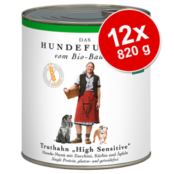 Defu Bio Menù High Sensitive 12 x 820 g - Tacchino bio características