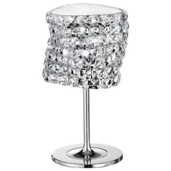 I-FLAMENCO / LM - Lampada da tavolo cromata decorata da cristalli 53 watt G9 precio