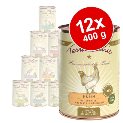 Terra Canis 12 x 400 g - Tacchino con Broccoli, Pera e Patate