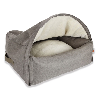 Nicchia-lettino Sleepy Fox® grigio - M: L 75 x P 85 x H 55 cm