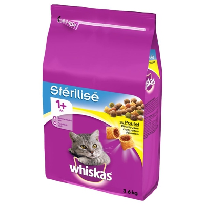 Crocchette Whiskas 1+ Sterile Pollo - Set %: 2 x 14 kg