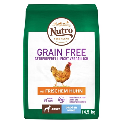 Nutro Grain Free Cane Adult Taglie Grandi Pollo - 14,5 kg