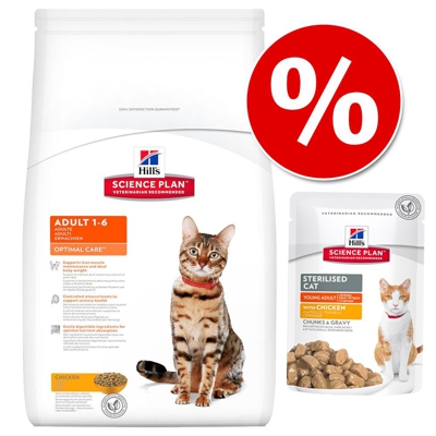 Set prova misto! Hill's Science Plan secco + umido - Kitten Tonno (2 kg)