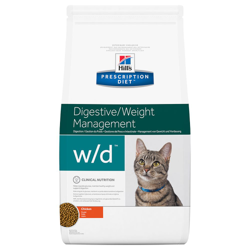 Hill's Prescription Diet w/d Digestive/Weight Management secco per gatti - Set %: 2 x 5 kg características