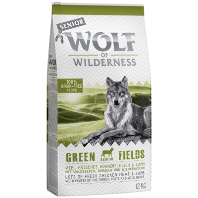 Wolf of Wilderness Senior "Green Fields" - Agnello - 1 kg
