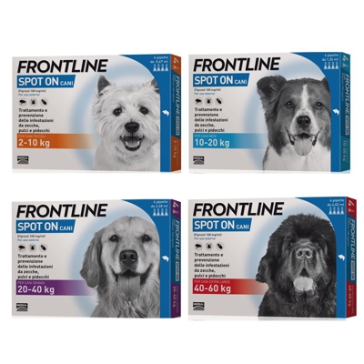 Frontline soluzione spot-on Cani - Set %: 8 pipette, peso 40-60kg
