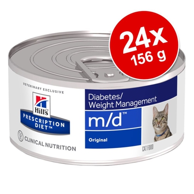 Hill's Prescription Diet m/d Diabetes/Weight Management umido per gatti - 24 x 156 g
