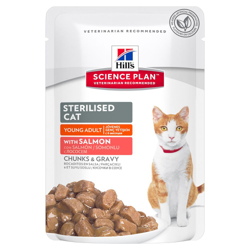 Hill's Science Plan Young Adult Sterilised Cat - 24 x 85 g, Salmone precio
