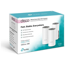 Deco E4 (Pacchetto da 3) - Sistema Wi-Fi Mesh Seamless Roaming, AC1200 Dual Band, 2 Porte Ethernet 100Mbps en oferta