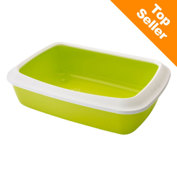 Cassetta igienica Savic Iriz con bordo - 42 cm - grigio chiaro / bianco precio