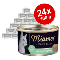 Miamor Delicato Filetto in Gelatina - lattine 24 x 100 g - Pollo & Prosciutto en oferta