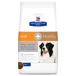 Hill's Prescription Diet k/d + Mobility Kidney + Joint Care secco per cani - 12 kg características