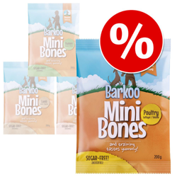 Set risparmio Barkoo Mini Bones - Agnello 4 x 200 g precio