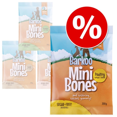 Set risparmio Barkoo Mini Bones - Agnello 4 x 200 g