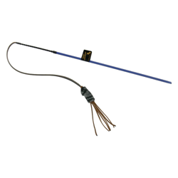 Cannetta gioco con nastri in pelle - ca. 60 cm en oferta