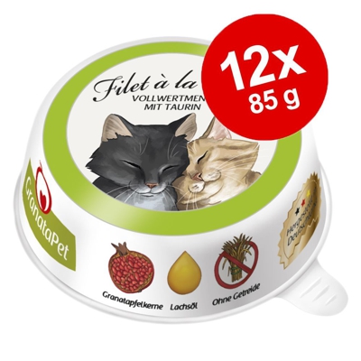 GranataPet Filet à la carte 12 x 85 g - Pacco misto (4 gusti)