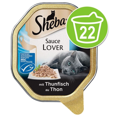 Sheba Vaschette 22 x 85 g - Selezione in Salsa - Bocconcini di Manzo