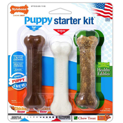 Starter Kit Nylabone Puppy - 3 ossi small en oferta