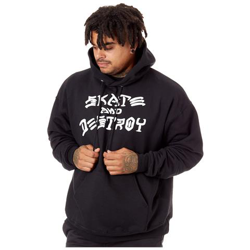 Felpa Con Cappuccio Thrasher Skate And Destroy Nero (xl, Nero) en oferta