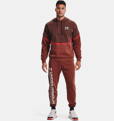 Felpa con cappuccio UA Rival Fleece AMP da uomo
