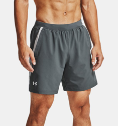 Short UA Launch SW Branded 18 cm da uomo en oferta