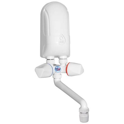 Immediata Elettrico Riscaldatore Di Acqua Calda Di Lavaggio Della Caldaia Mano 3,7kw Beccuccio Di Plastica Bianca