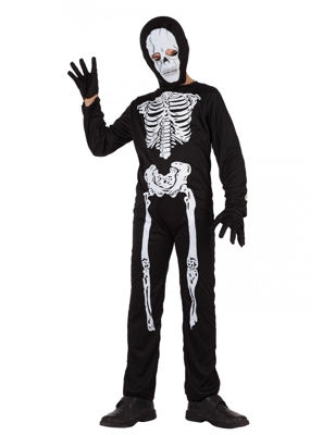 Costume tuta da scheletro bambino