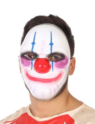 Maschera clown sorriso terrificante adulto