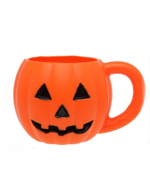 Tazza in plastica zucca di Halloween 10 x 8,5 cm