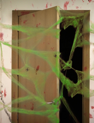 Decorazione per halloween ragnatela verde