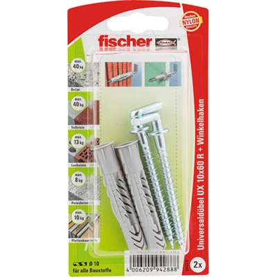 UX 10x60 R WH K DE, Tassello