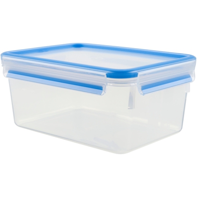 CLIP & CLOSE Scatola Rettangolare 2,3 L Blu, Trasparente 1 pezzo(i), Casella