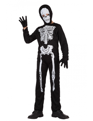 Costume tuta da scheletro bambino