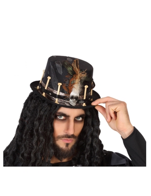 Cappello vudù nero adulto