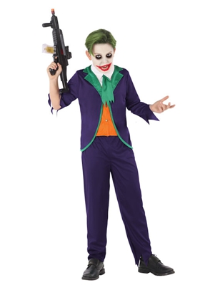Costume clown folle bambino