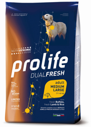 Prolife Adult Dual Fresh Bufalo e Agnello: 12 kg en oferta
