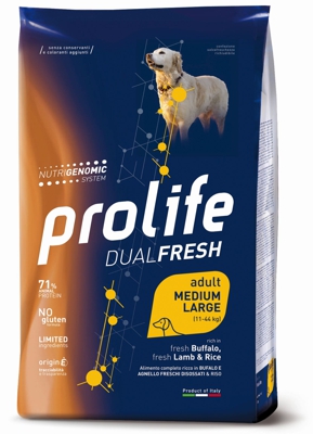 Prolife Adult Dual Fresh Bufalo e Agnello: 12 kg