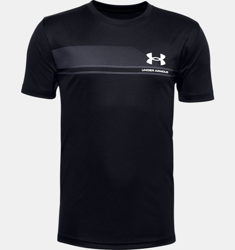Maglia a manica corta UA Tech™ Lockup Stripe da ragazzo características
