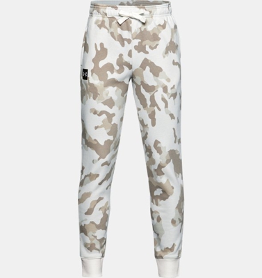 Jogger UA Rival Fleece Printed da ragazzo