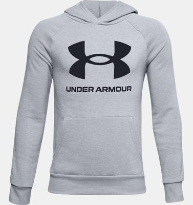 Felpa con cappuccio UA Rival Fleece Big Logo da ragazzo