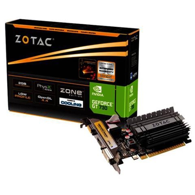 GeForce GT 730 2 GB DDR3 Pci-E Dual Link DVI-D / HDMI / VGA Low Profile Dissipatore Passivo