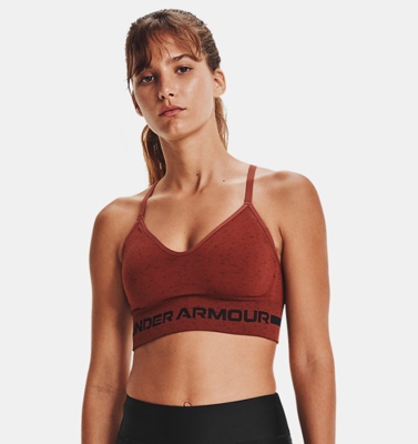 Reggiseno sportivo UA Seamless Low Long Heather da donna